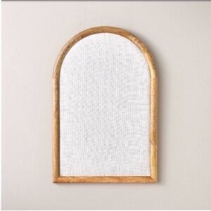 NWT Arched 16"x24" Wood Framed Fabric Bulletin Board - Hearth & Hand